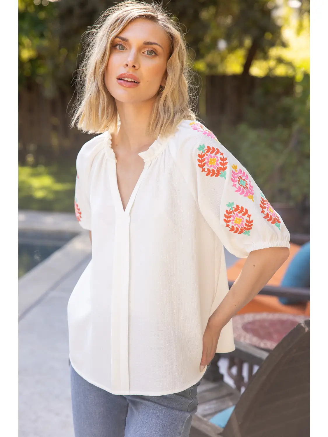 Ivory Detailed Top