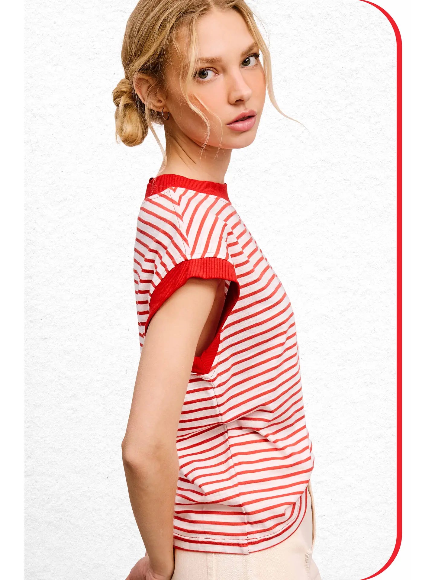 Nautical Cap Sleeve Top (More Colors)
