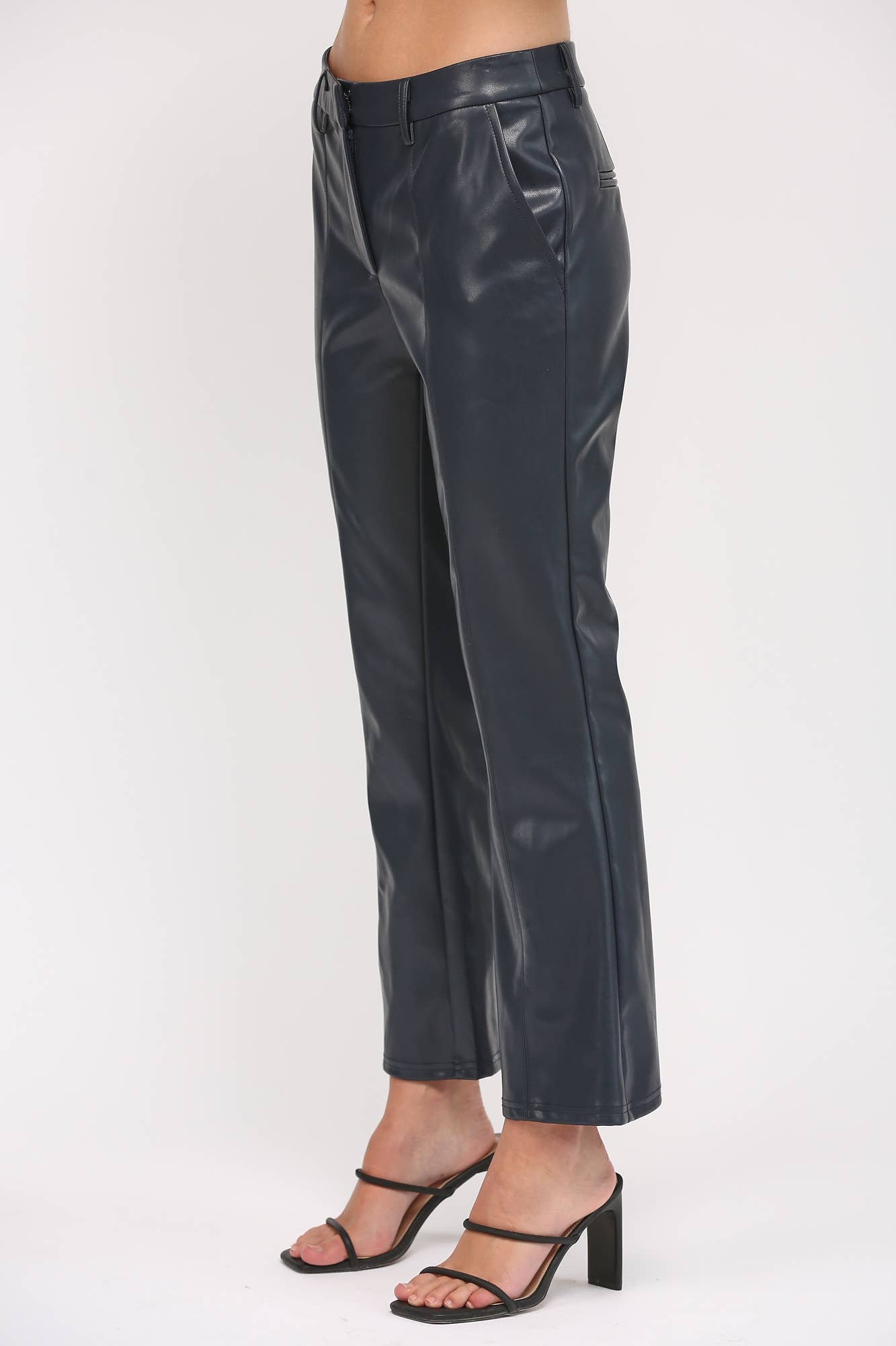 Faux Leather Flare Pant ~SALE $28.80~