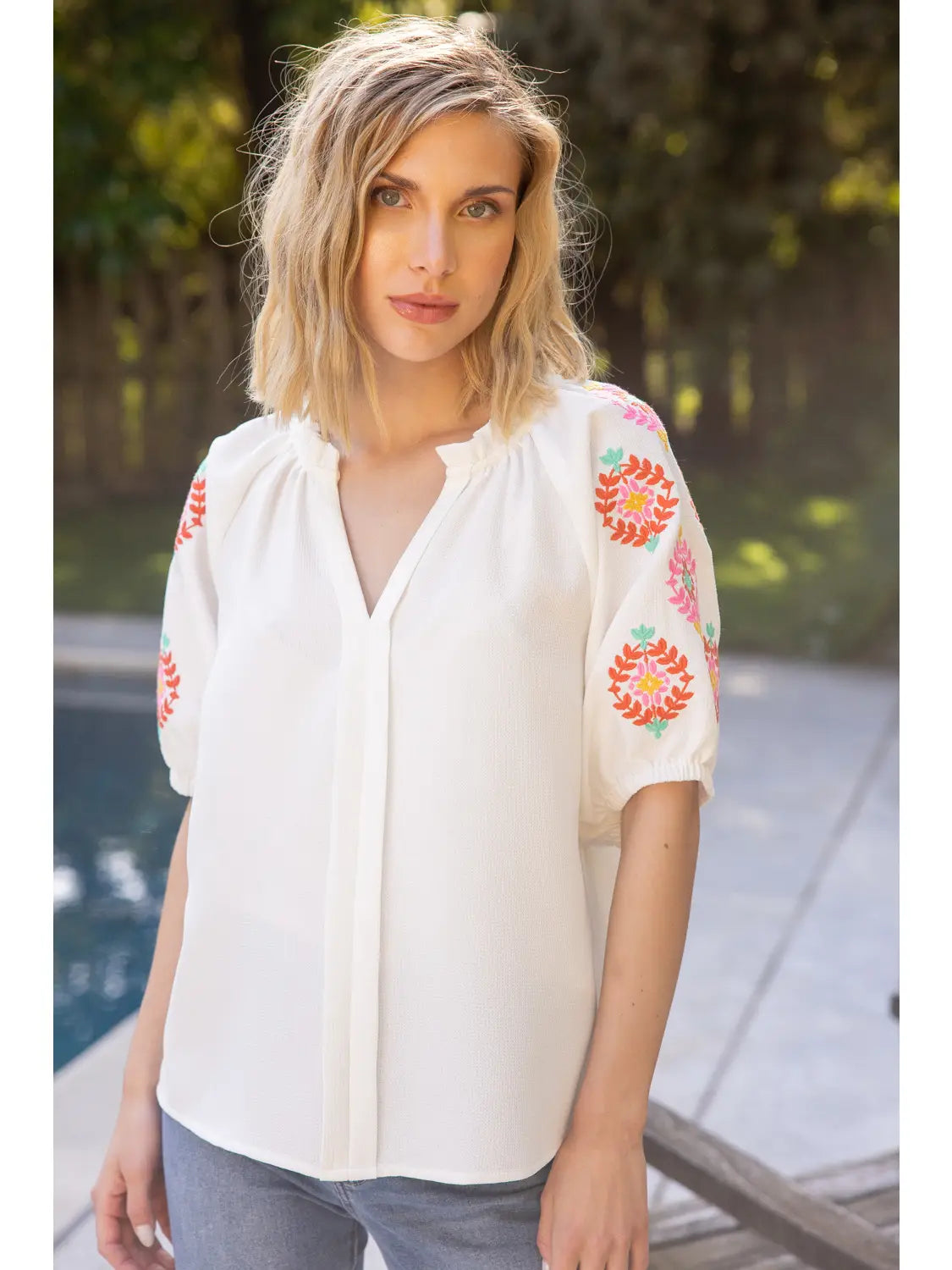 Ivory Detailed Top