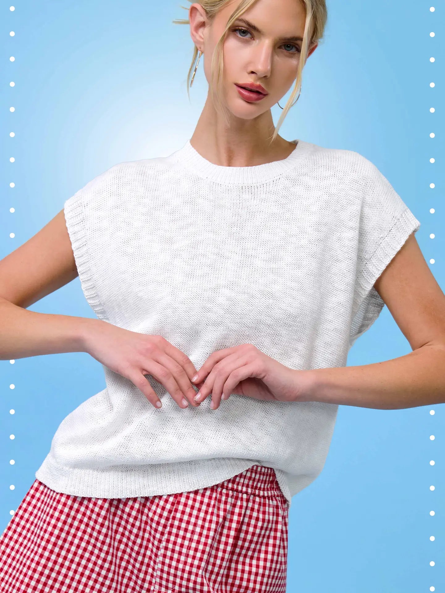 Sleeveless Ribbed Top