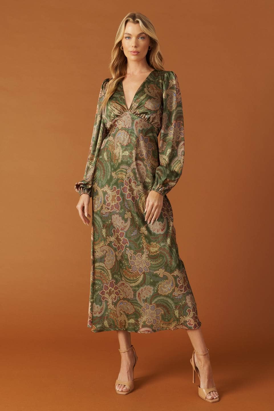 Printed Woven Midi Dress ~SALE 34.40~