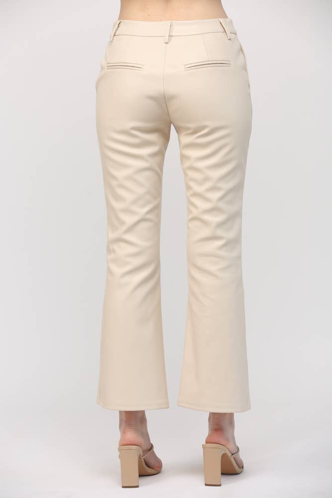 Faux Leather Flare Pant ~SALE $28.80~