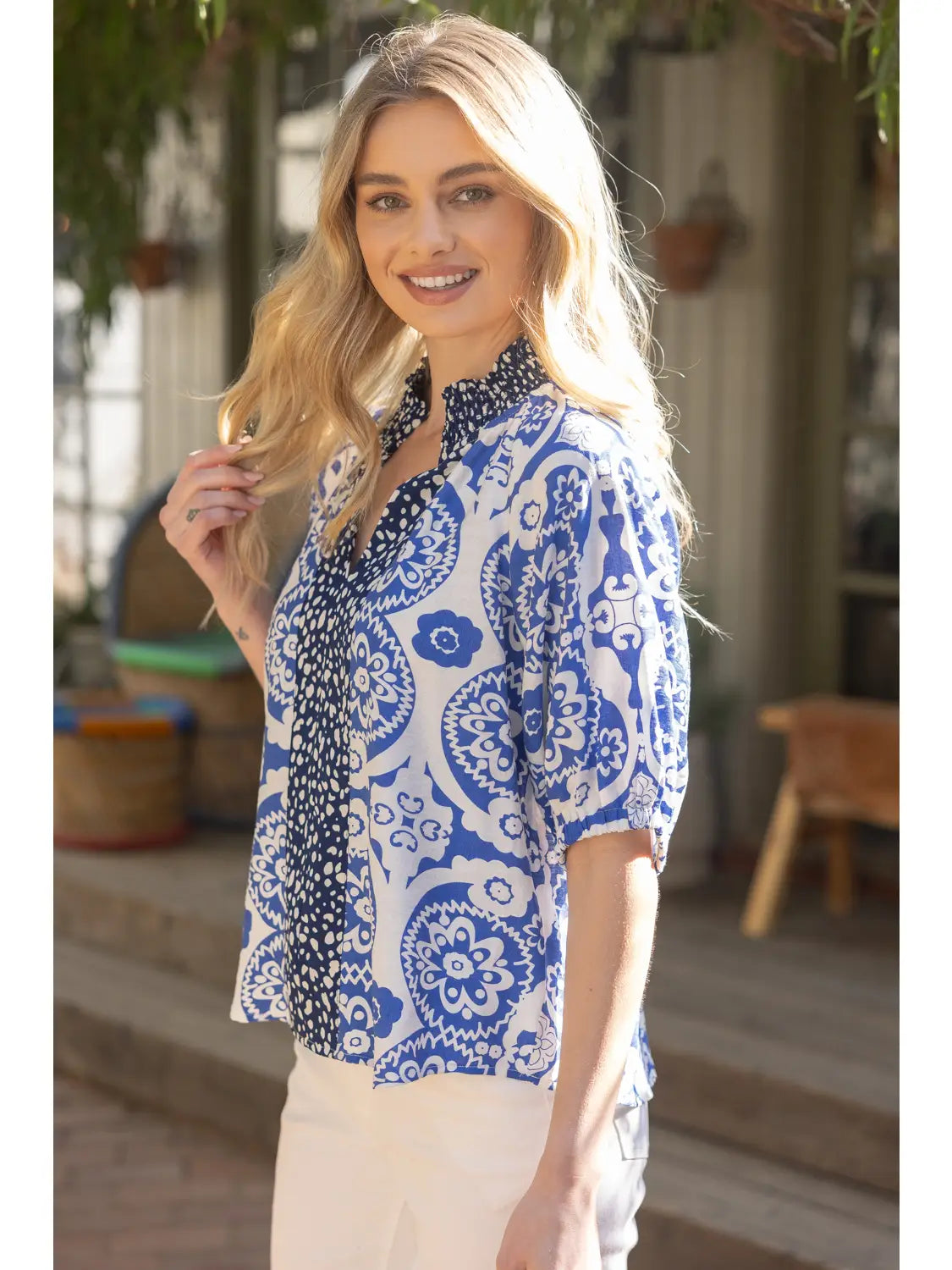 Dahlia Printed Top