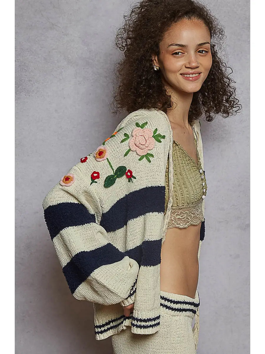 3D Embroidered Hoodie