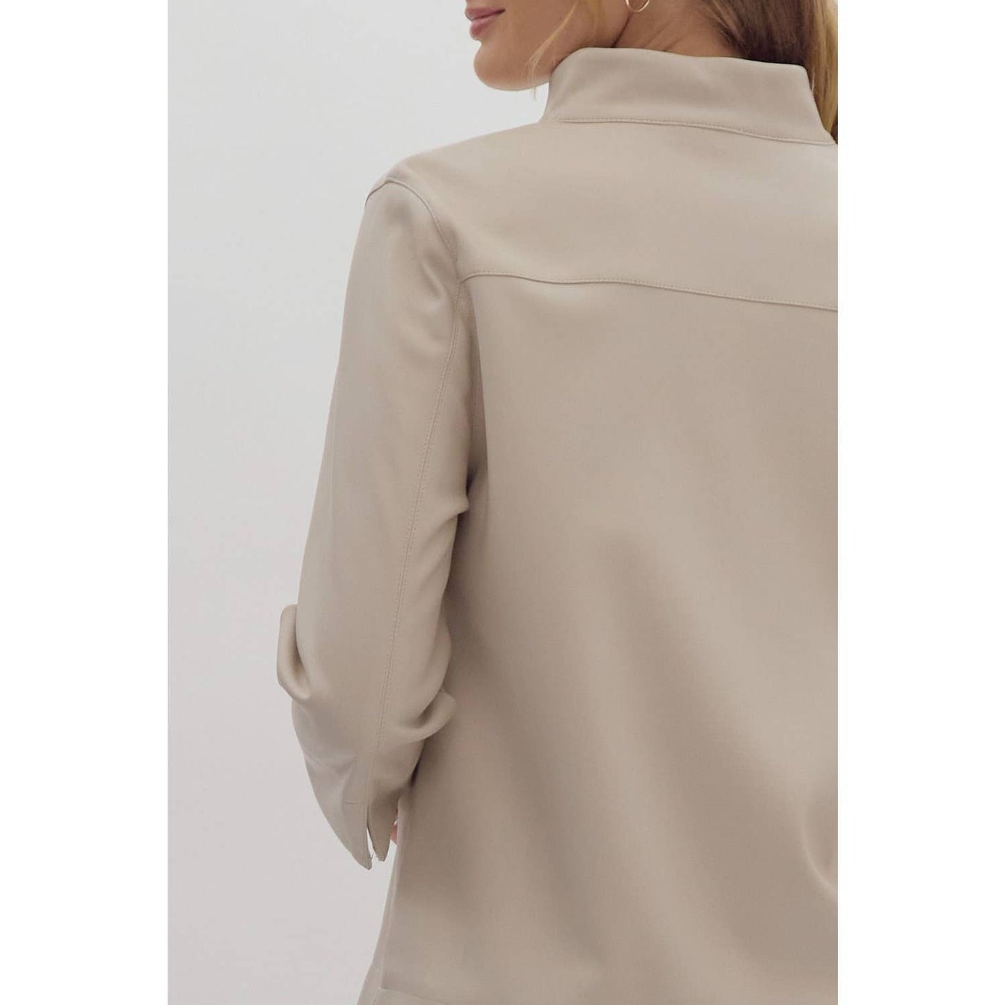 Faux Leather Top ~SALE $34.40~