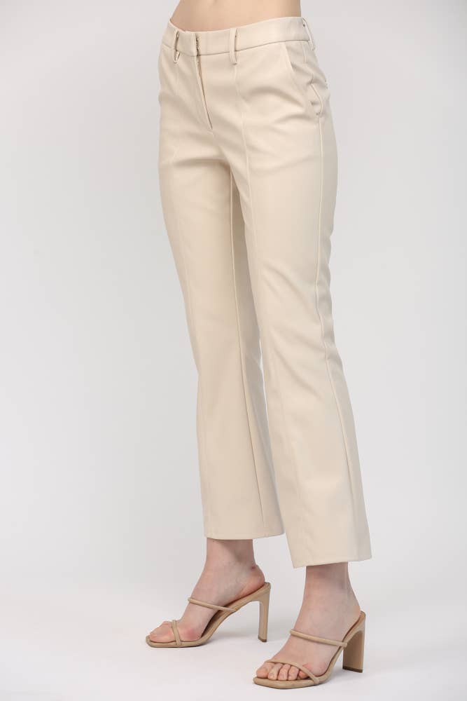Faux Leather Flare Pant ~SALE $28.80~