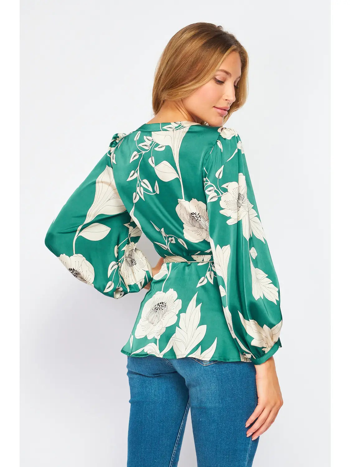 Floral Satin Top