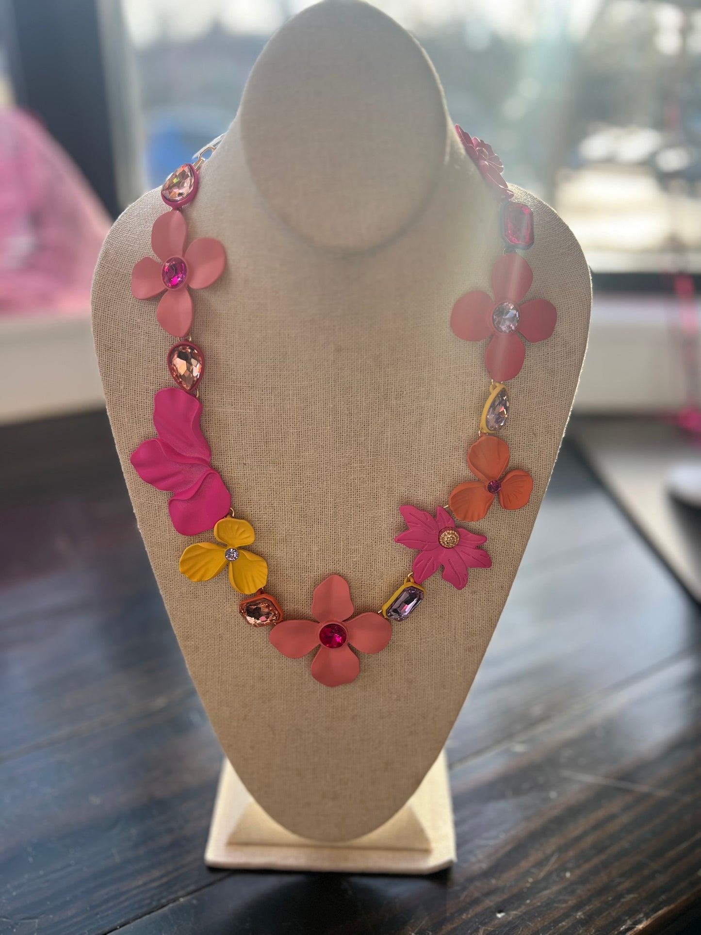 Flower Statement Necklace ~SALE $14.40~