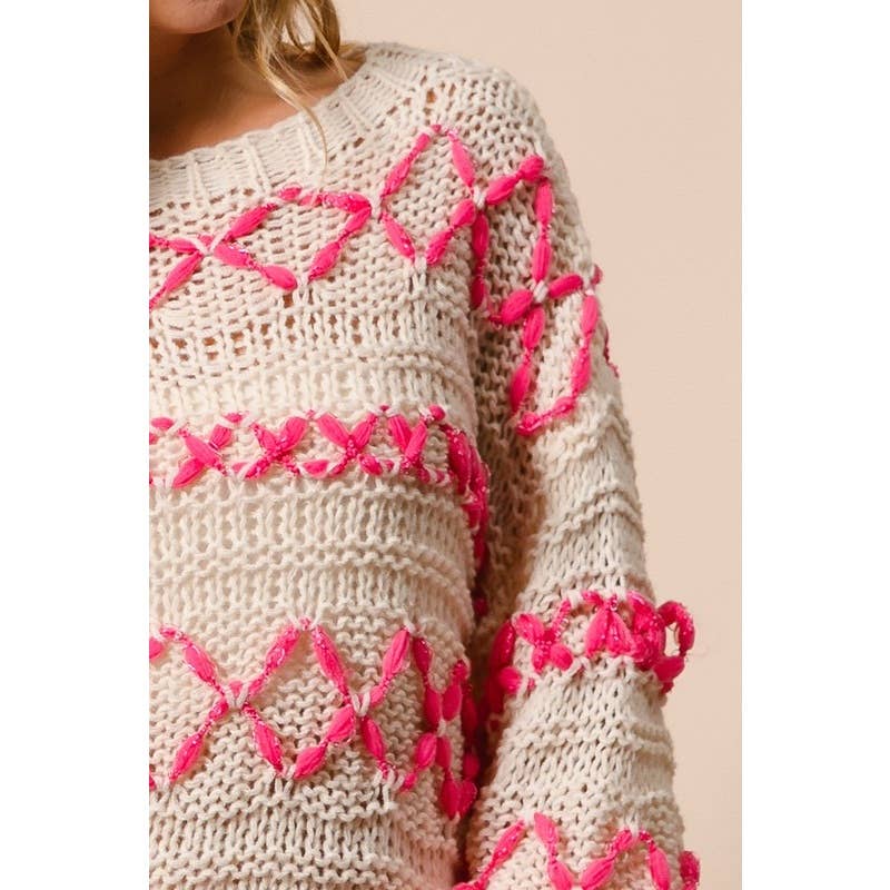 Stitch Detail Sweater ~SALE $31.20~