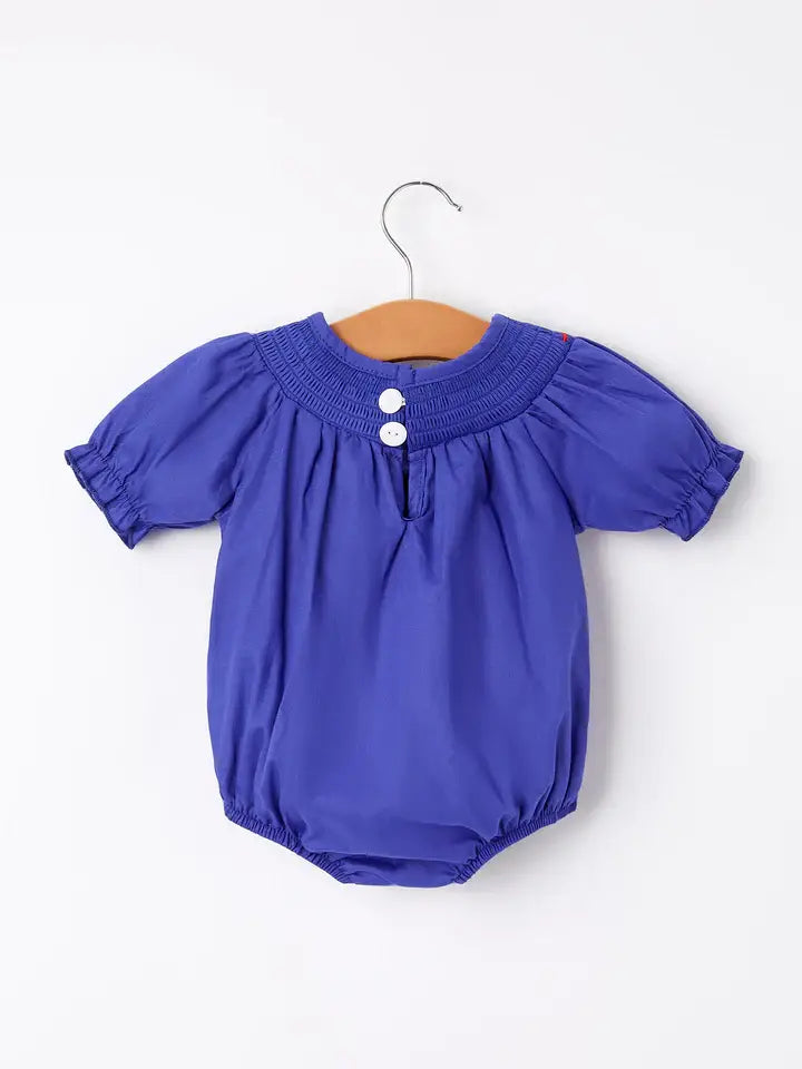 Apple Embroidered Romper