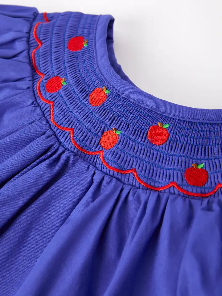 Apple Embroidered Dress