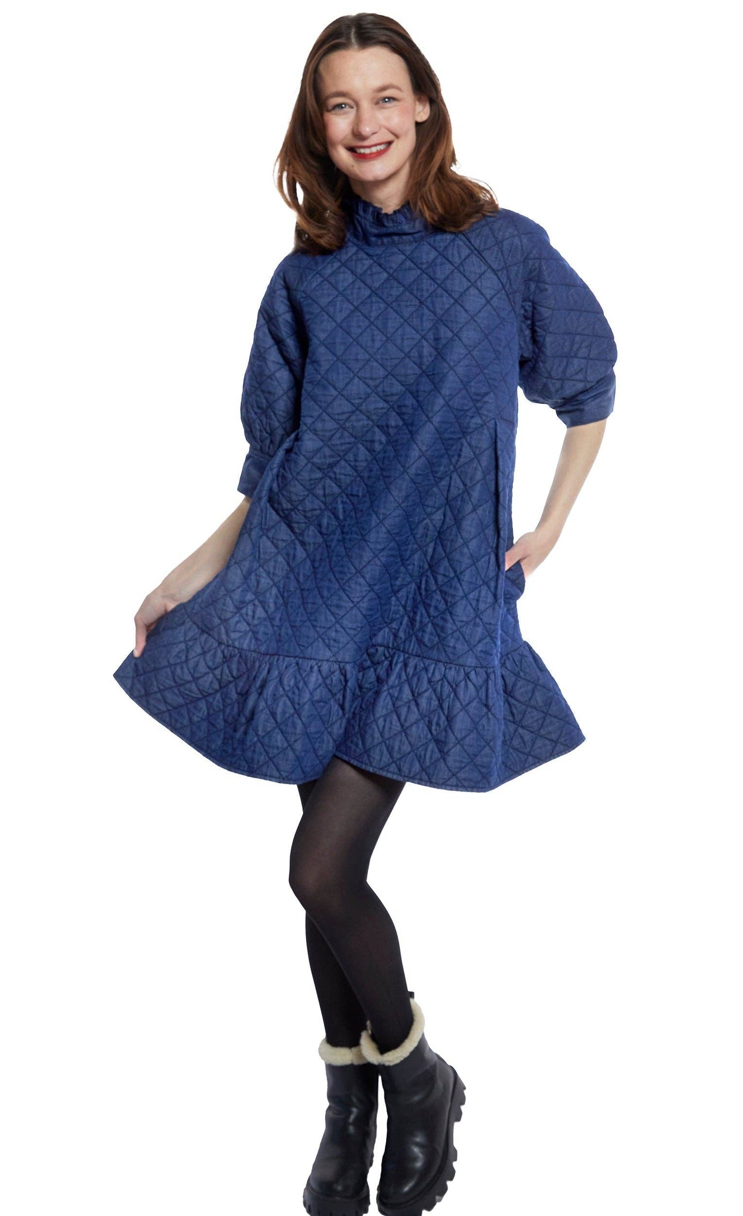 Quilted Denim Dress ~SALE $61.20~