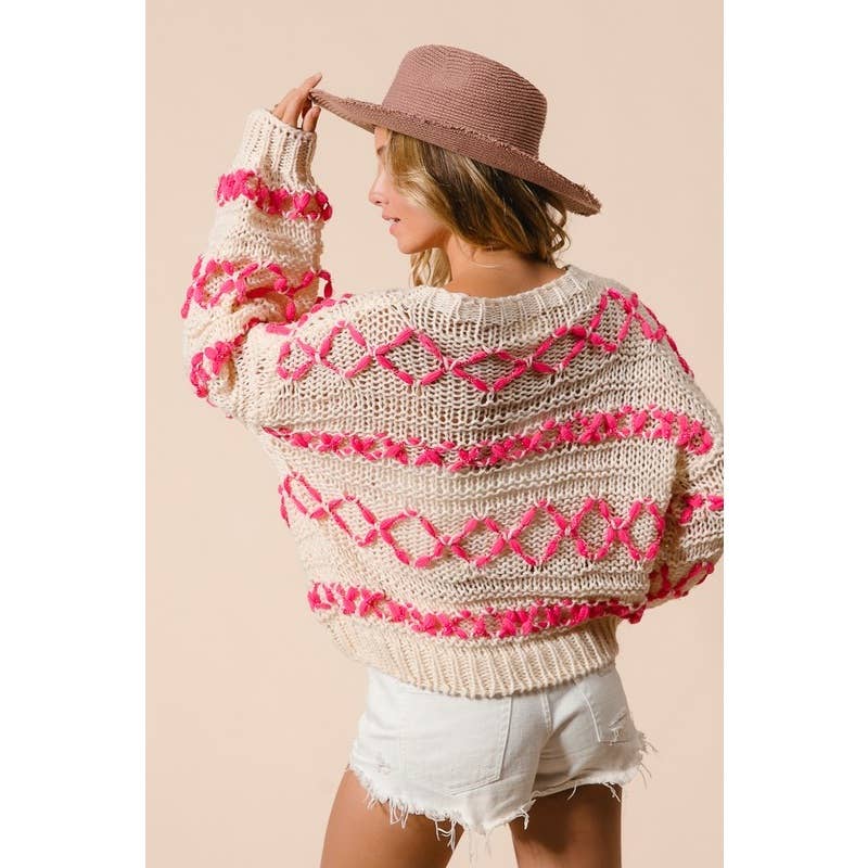 Stitch Detail Sweater ~SALE $31.20~