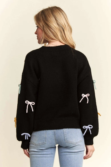 Bow Detail Sweater ~SALE $31.20~