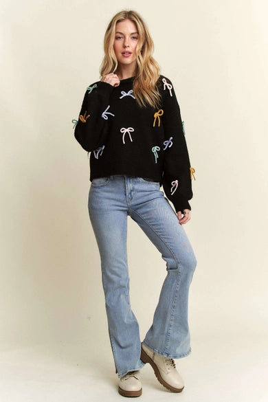 Bow Detail Sweater ~SALE $31.20~