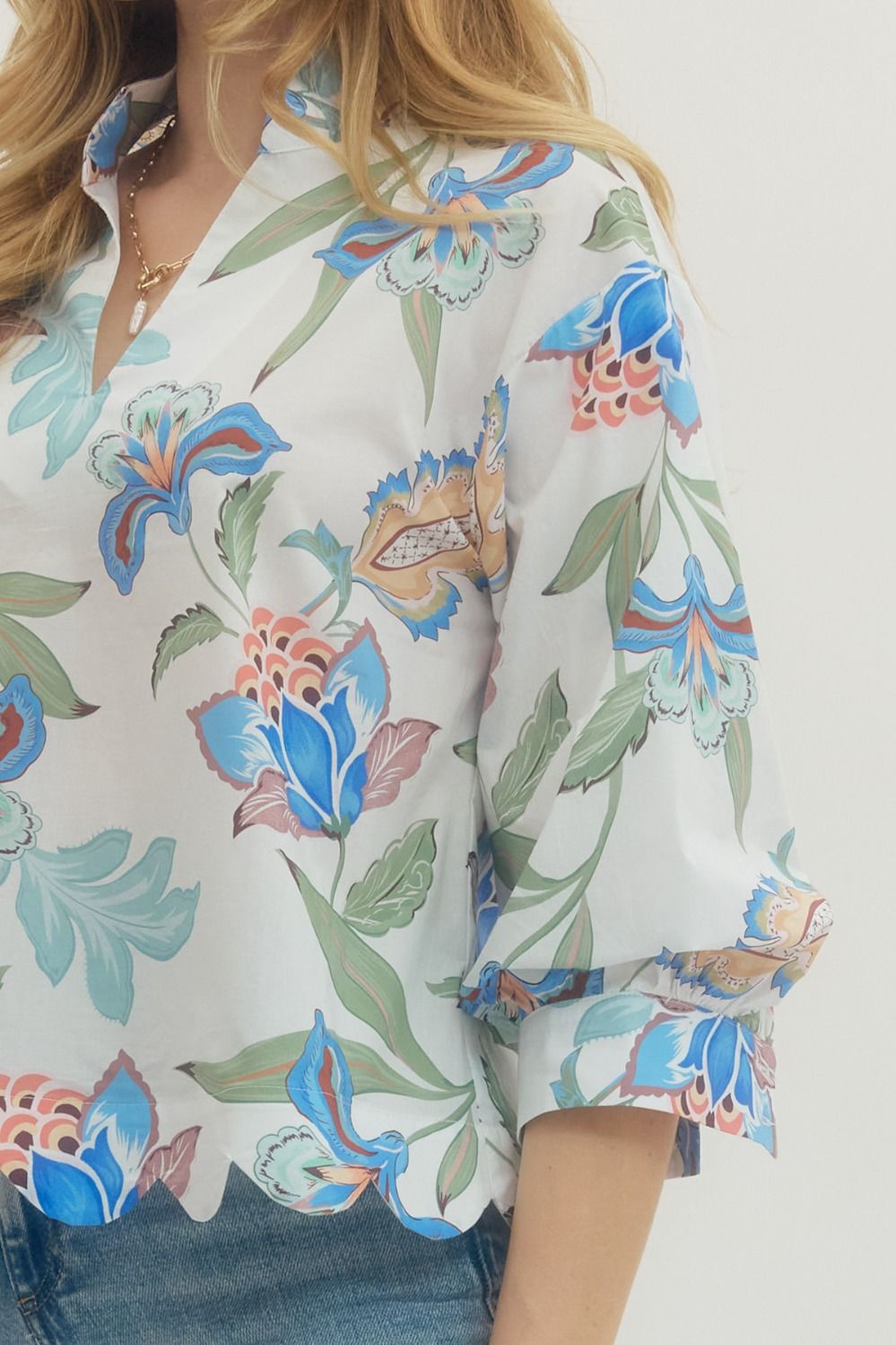 Quinn Scalloped Detailed Top