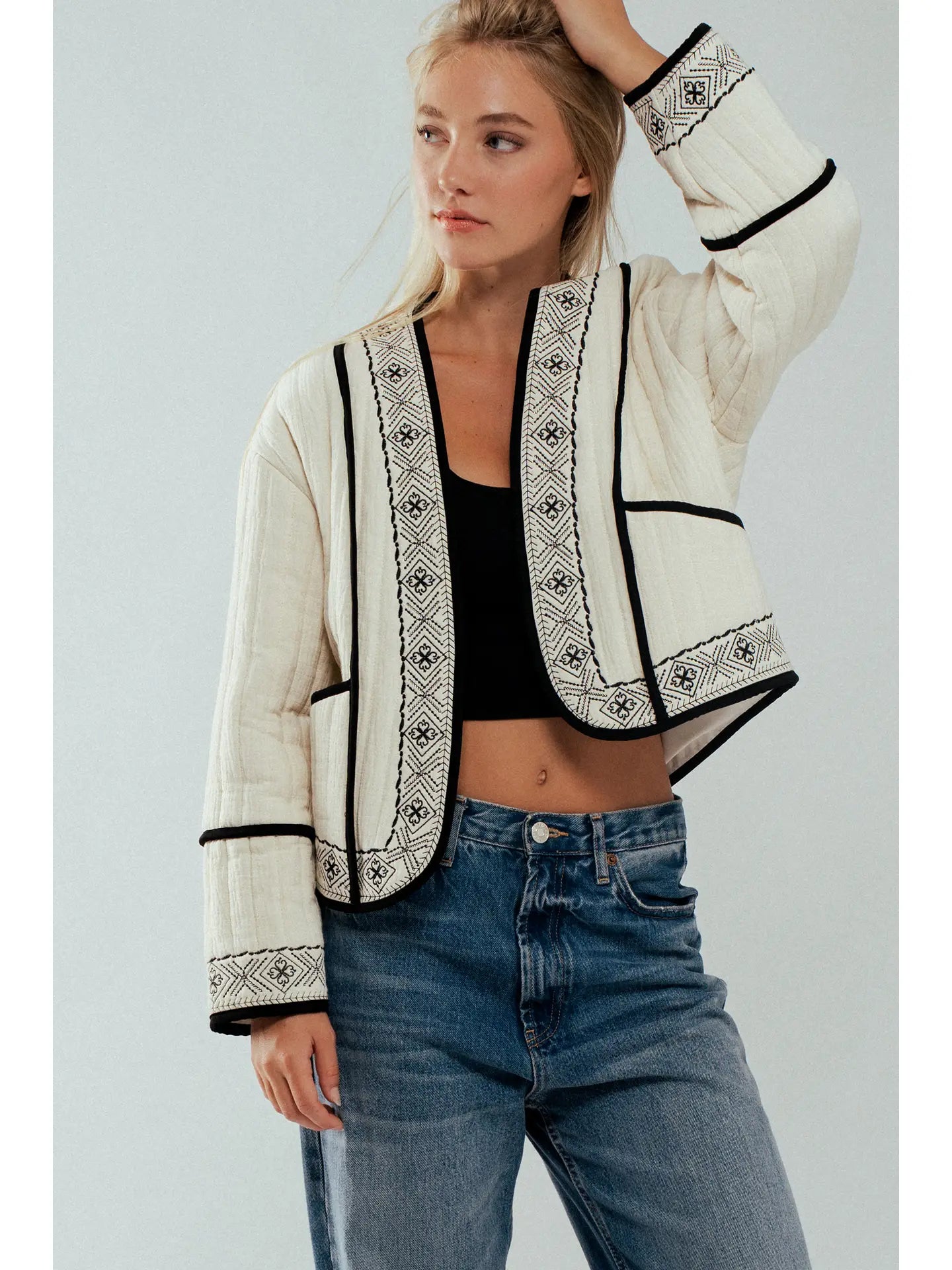 Boho Embroidered Jacket