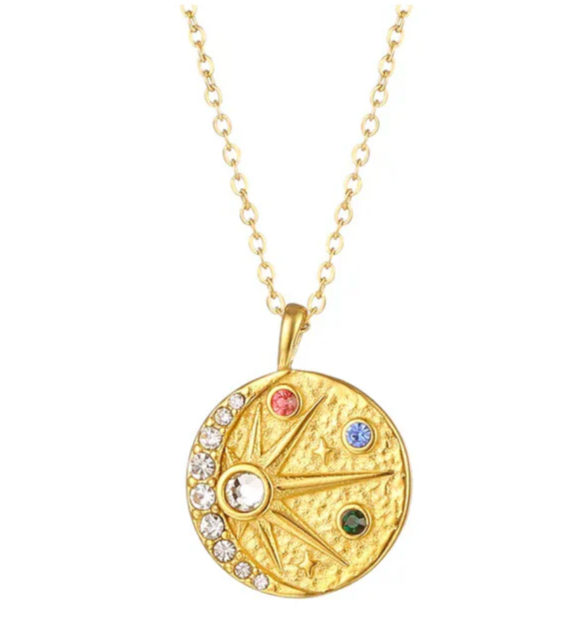 Eclipse Moon Solar lNecklace