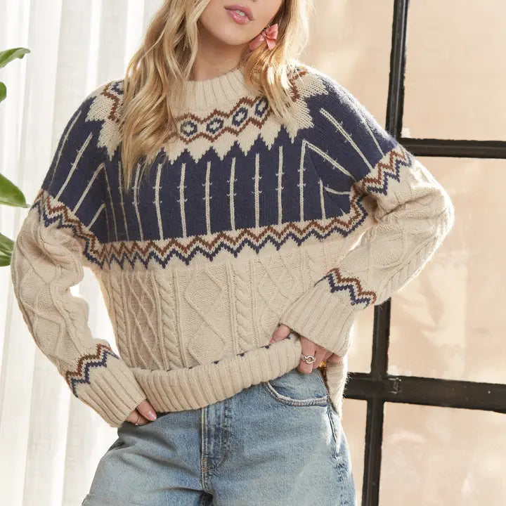 Cable Knit Sweater~SALE $34.40~