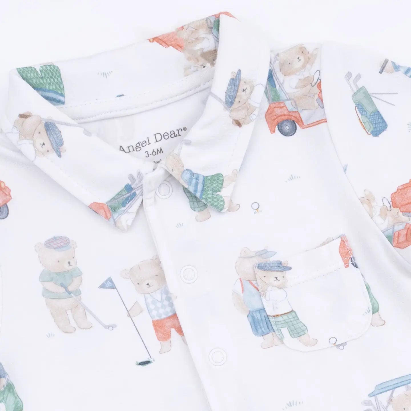 Golfing Teddy Bears Shortie Romper