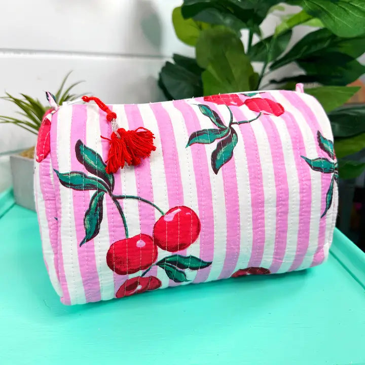Quilted Cosmetic Bag (More Colors)