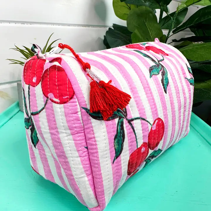 Quilted Cosmetic Bag (More Colors)