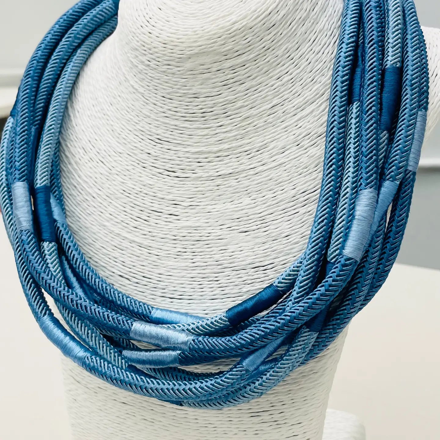 Cobalt Navy Slub Necklace