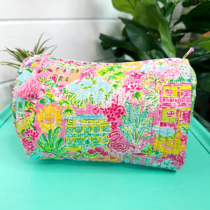 Quilted Cosmetic Bag (More Colors)
