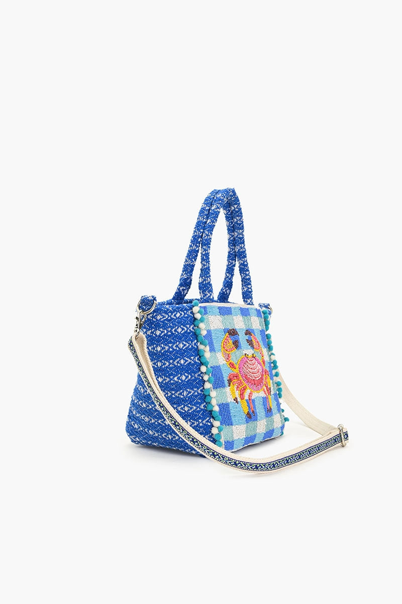 Crab It Beaded Bag