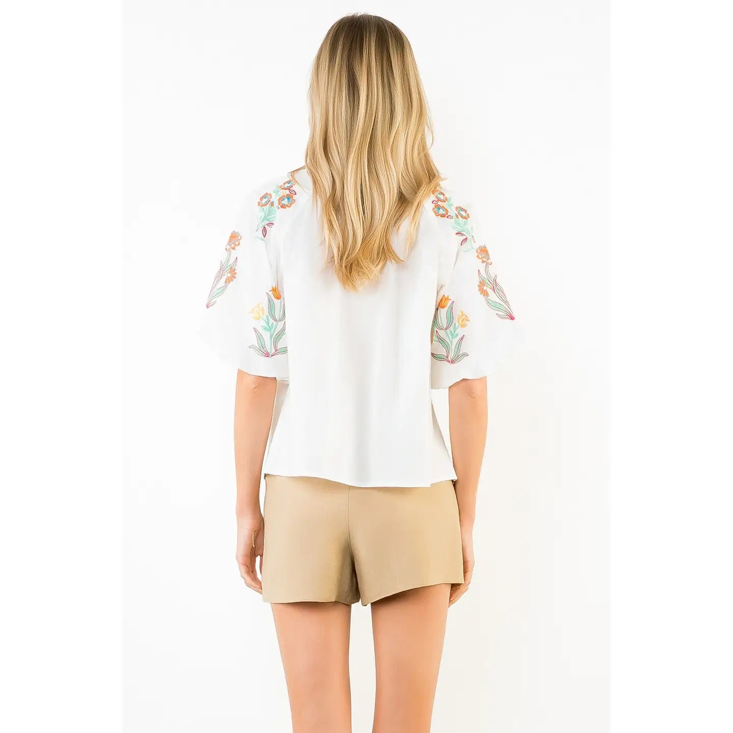 Lucy Embroidery Detailed Top