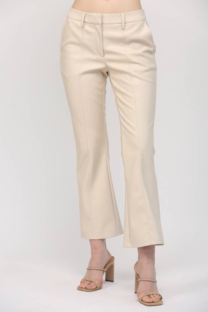 Faux Leather Flare Pant ~SALE $28.80~