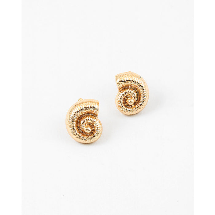 Gold Shell Earring