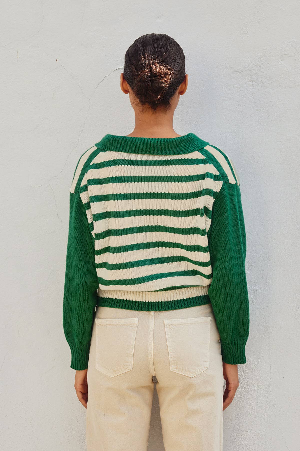 Solid And Striped Collared Sweater~SALE $32.80~