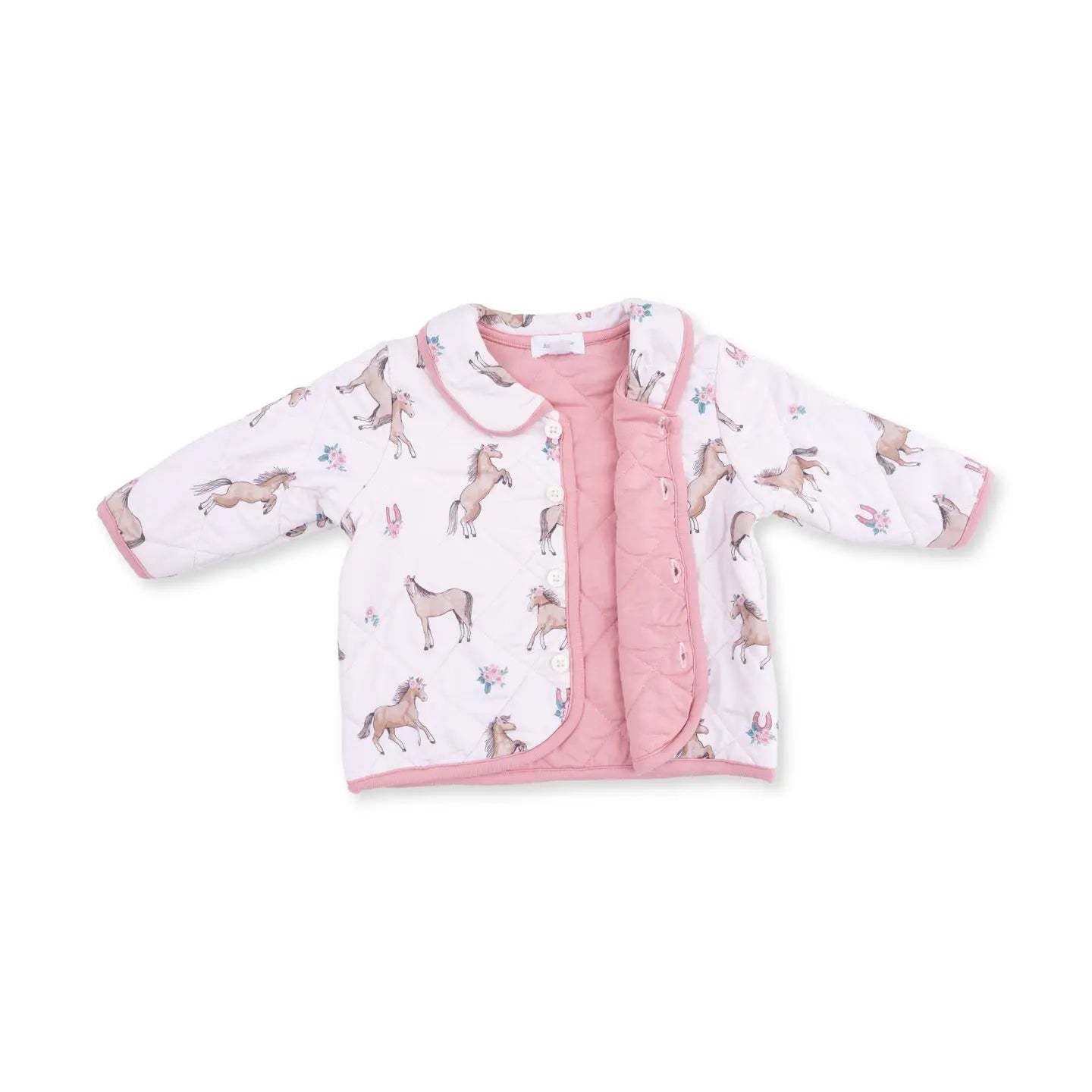 I Love Horses Quilted Jacket – Baby & Toddler