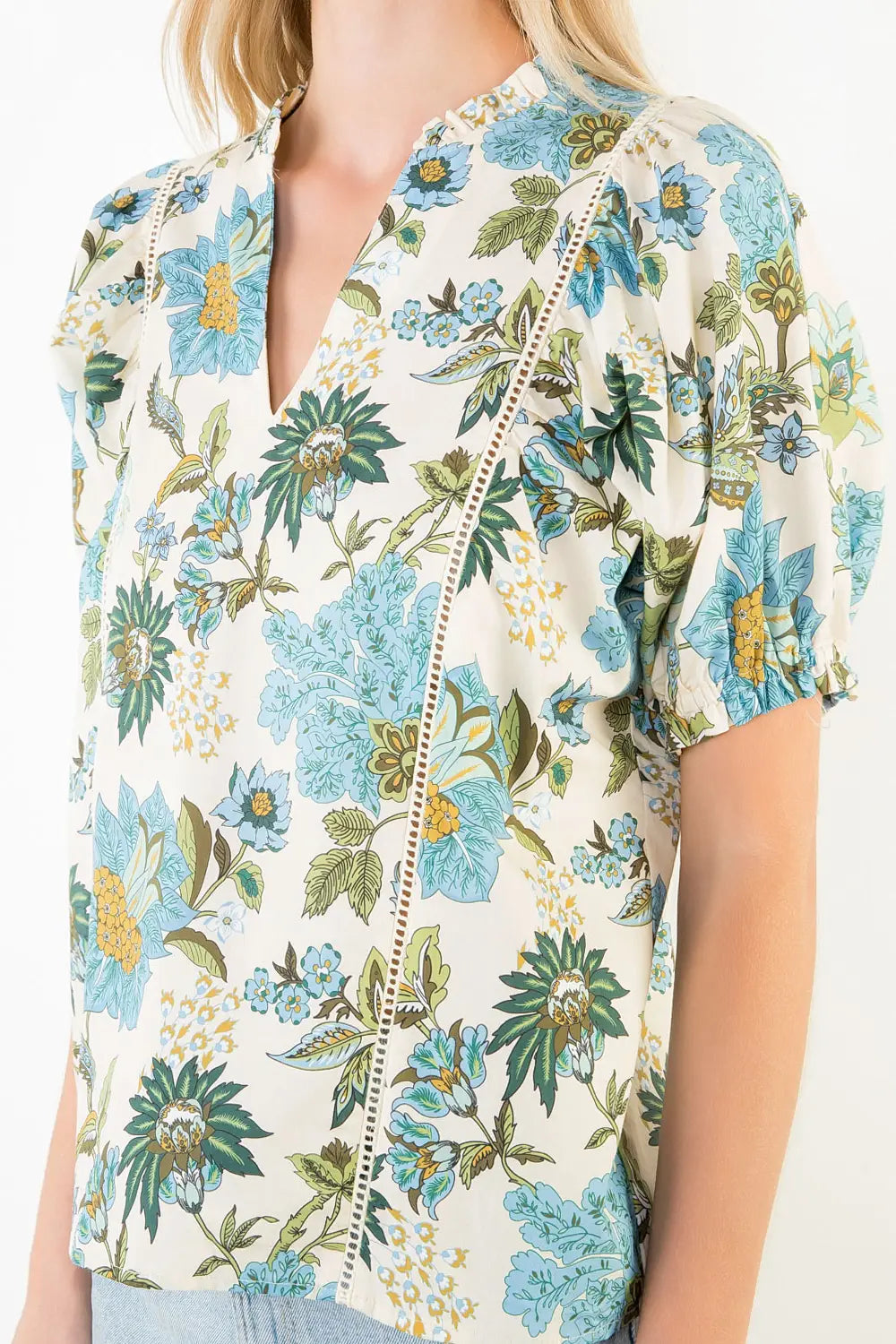 Penny Lace Trim Top