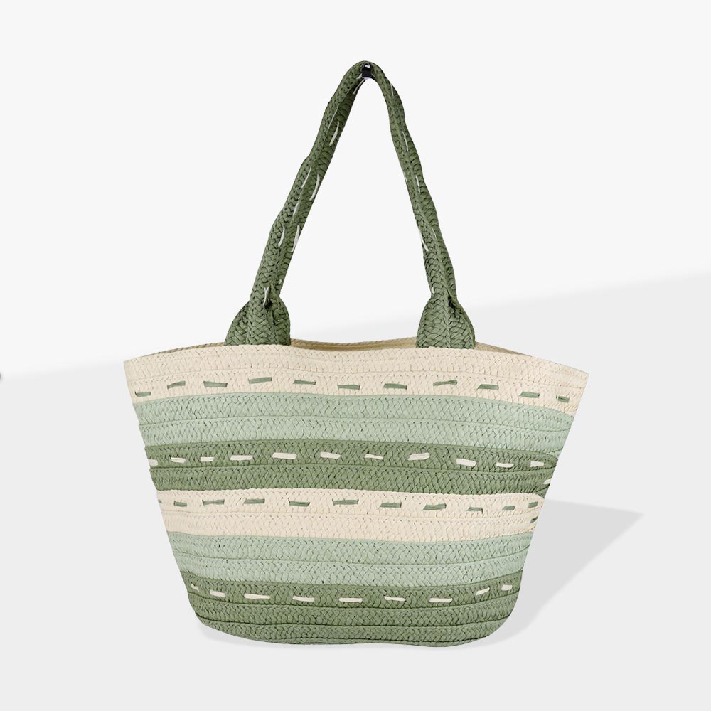 Olive Straw Bag