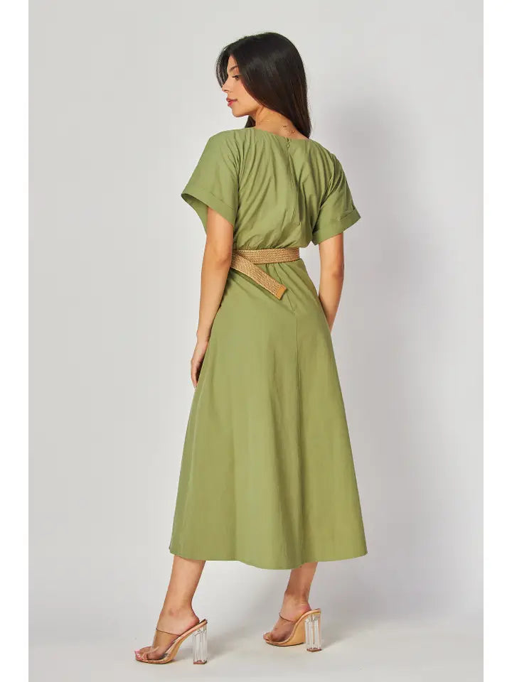 Belted Maxi Dress ~SALE $31.20~