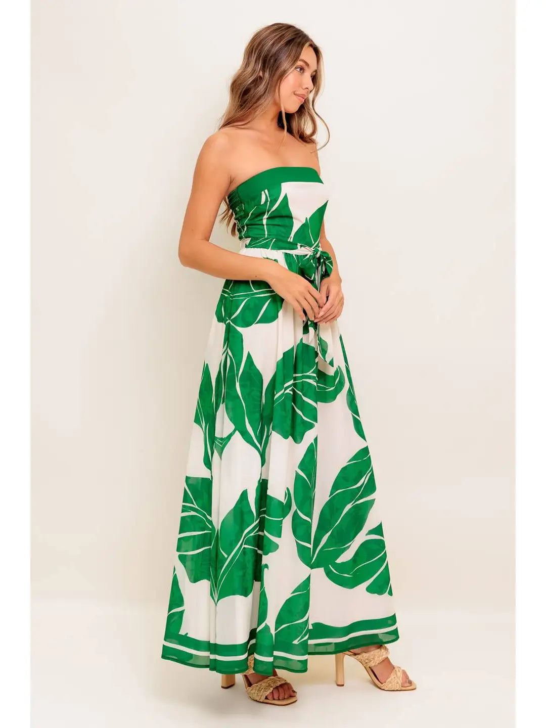 Rita Palm Maxi Dress