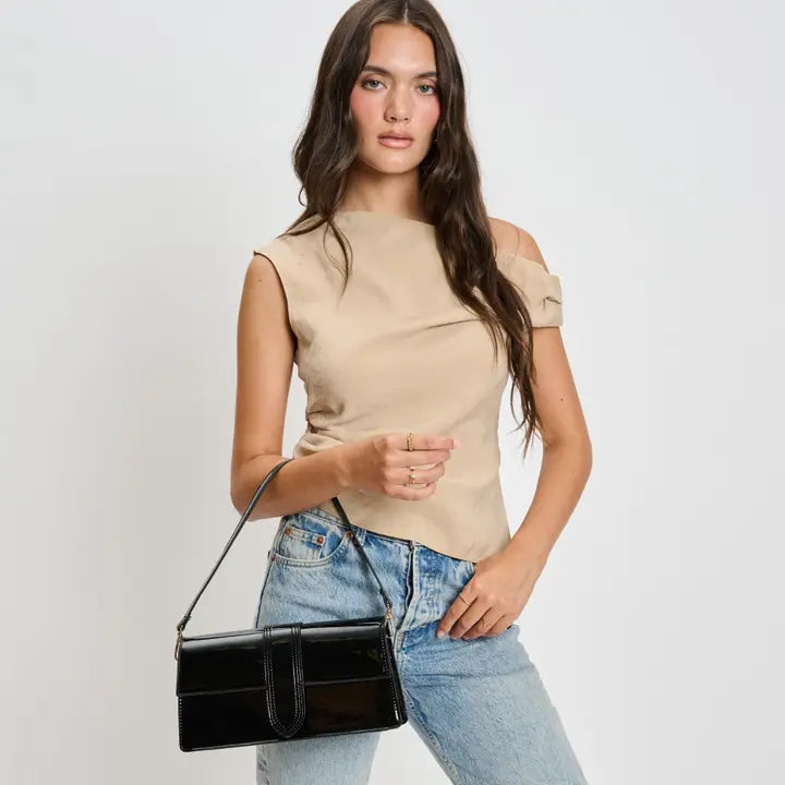 Violet Patent Bag