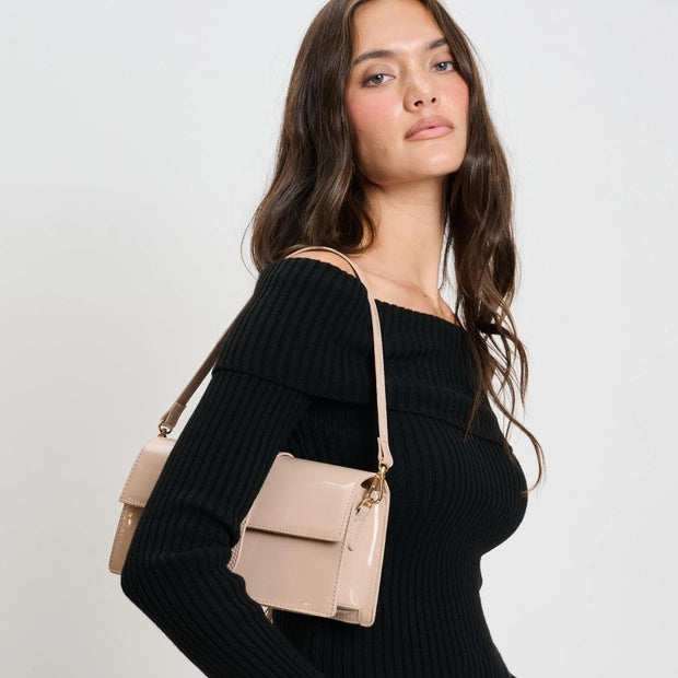 Violet Patent Bag