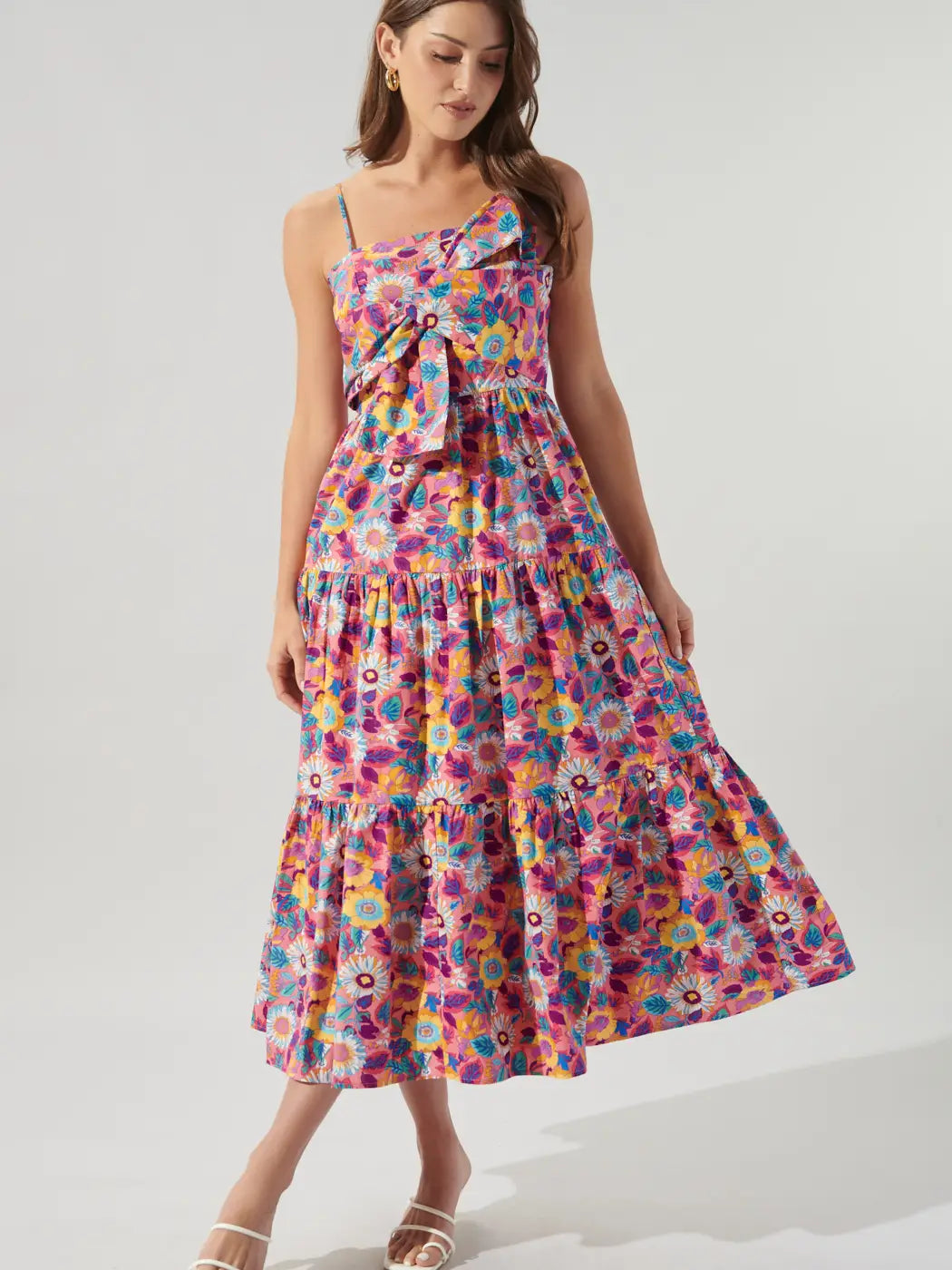 Floral Poplin Maxi Dress