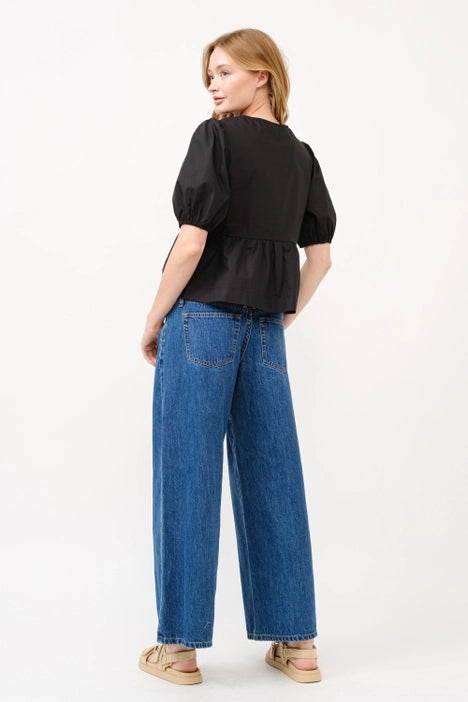 Bow Tie Peplum Top ~SALE $25.60~