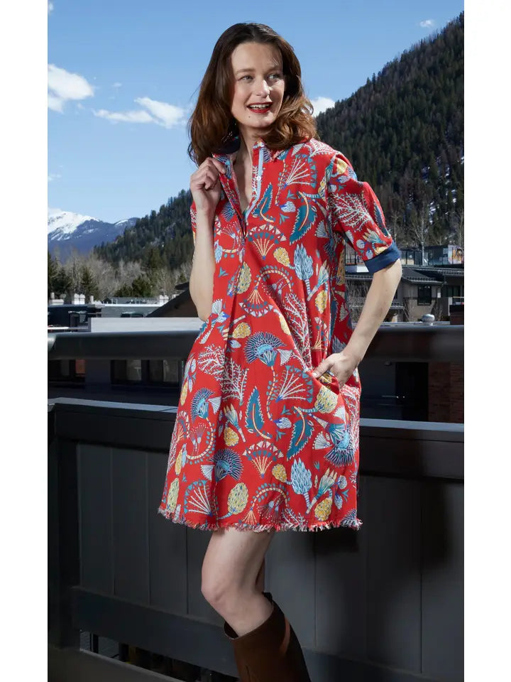 Red Foliage Dress ~SALE $61.20~