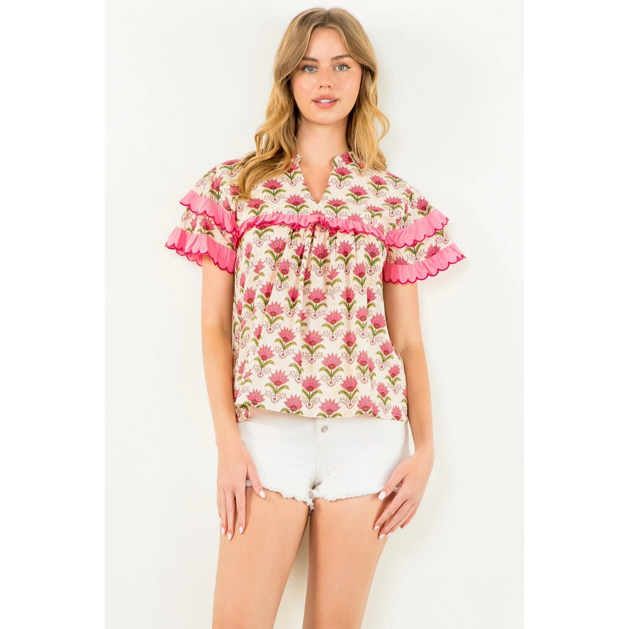 Kira Floral Top