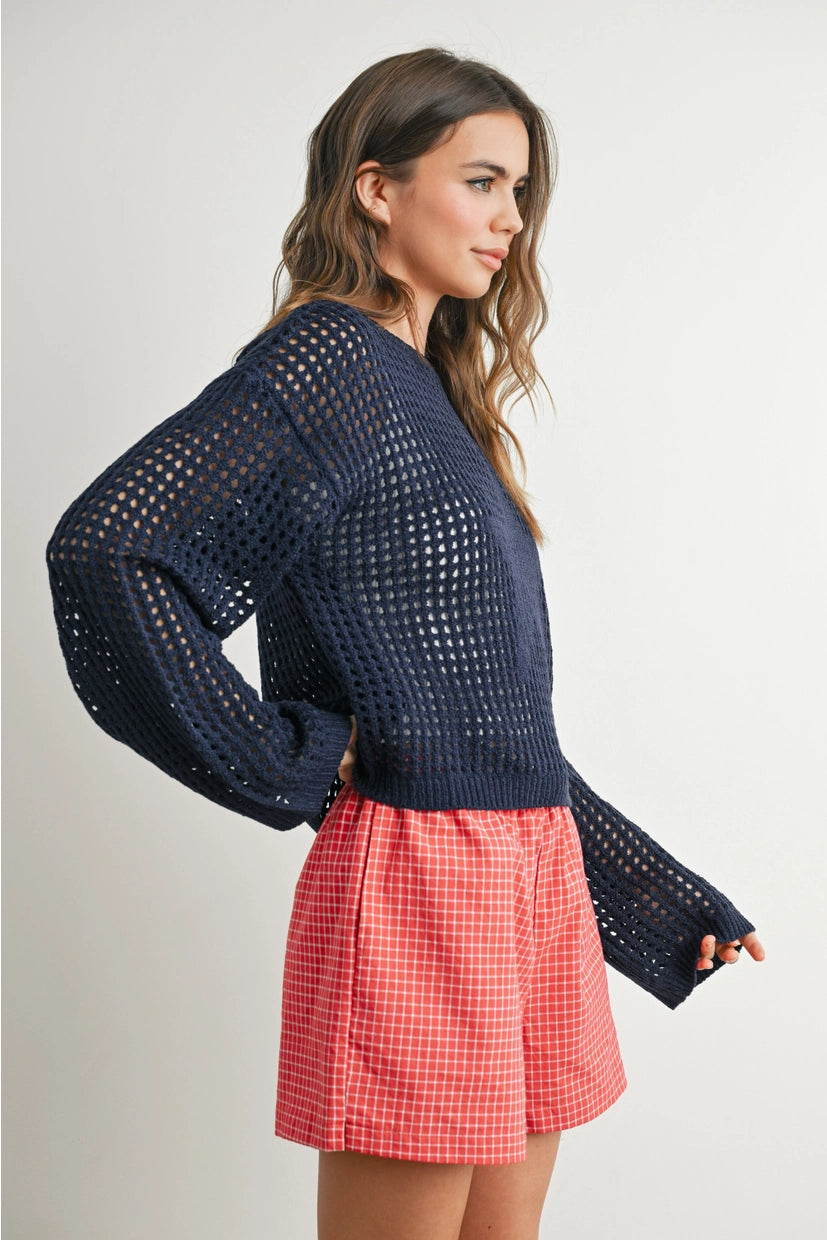 Star Crochet Sweater