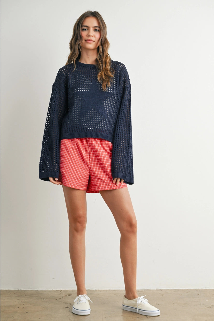 Star Crochet Sweater