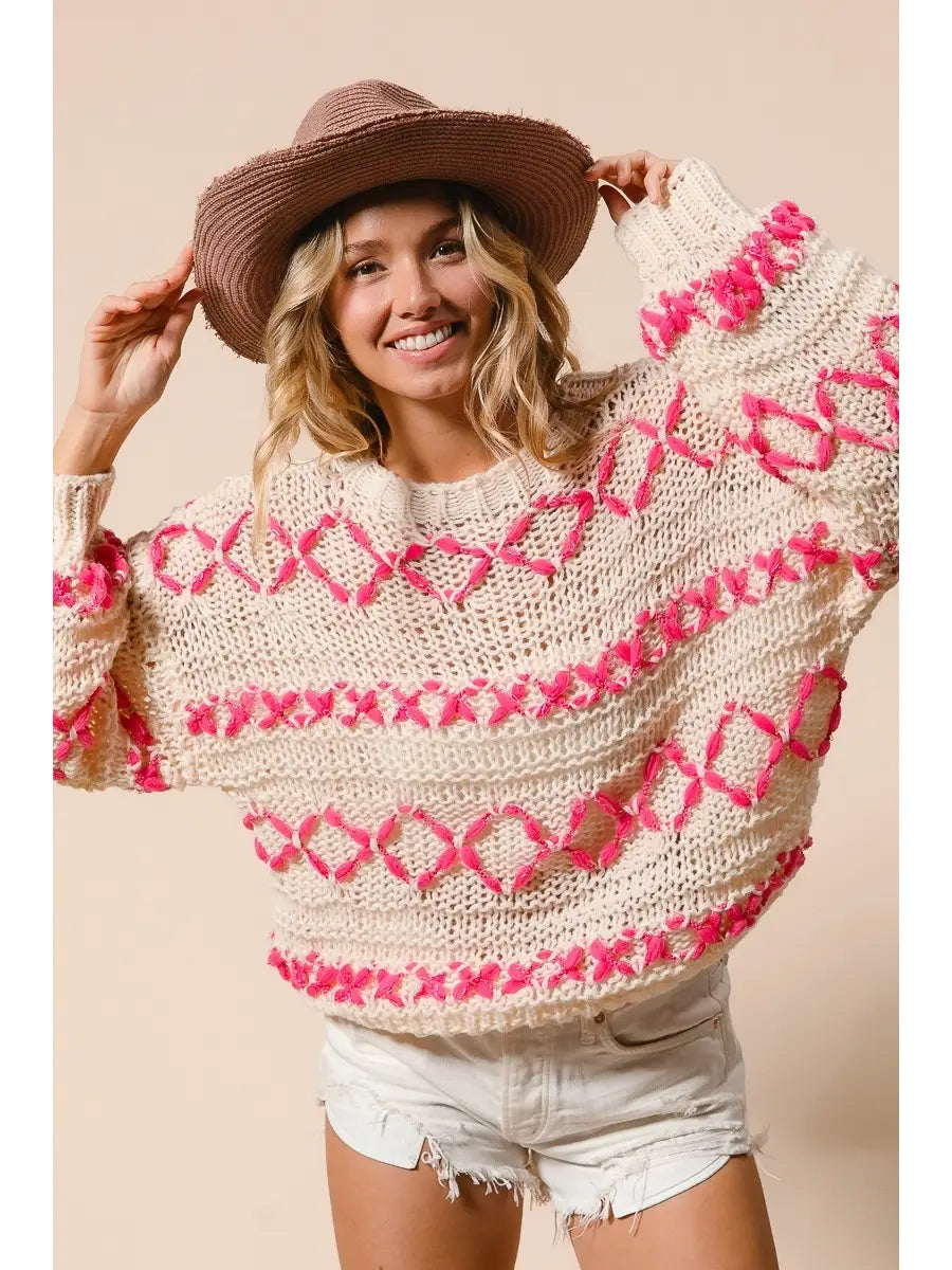 Stitch Detail Sweater ~SALE $31.20~