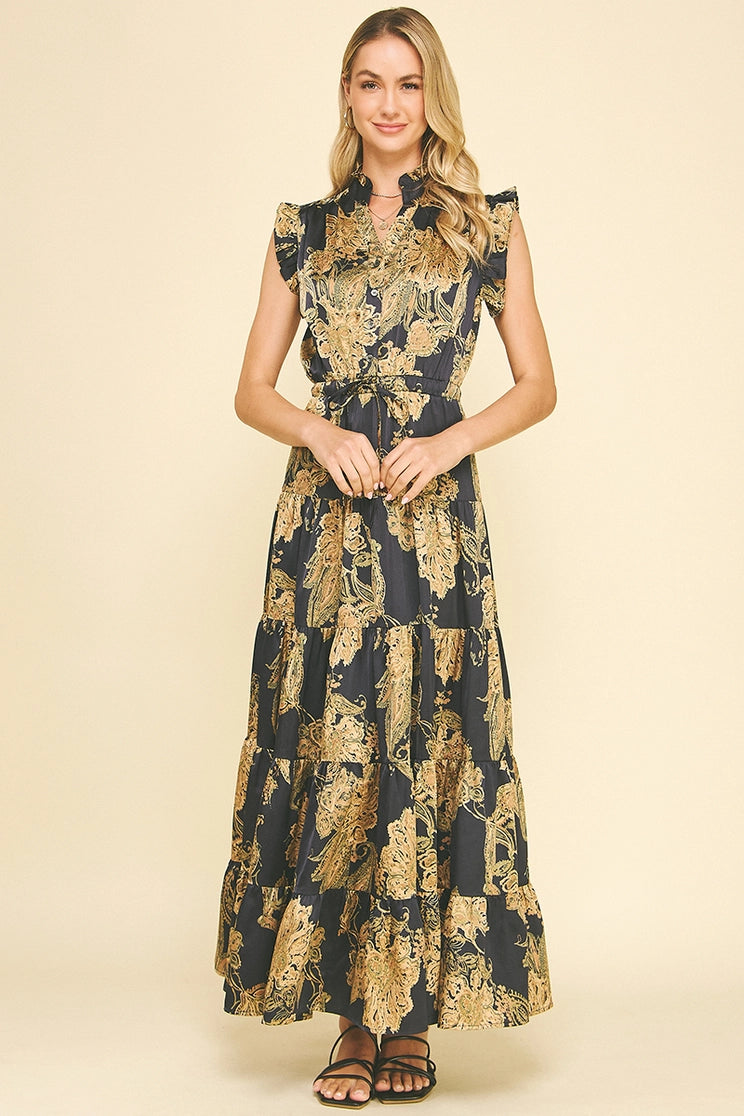 Floral Tiered Maxi Dress