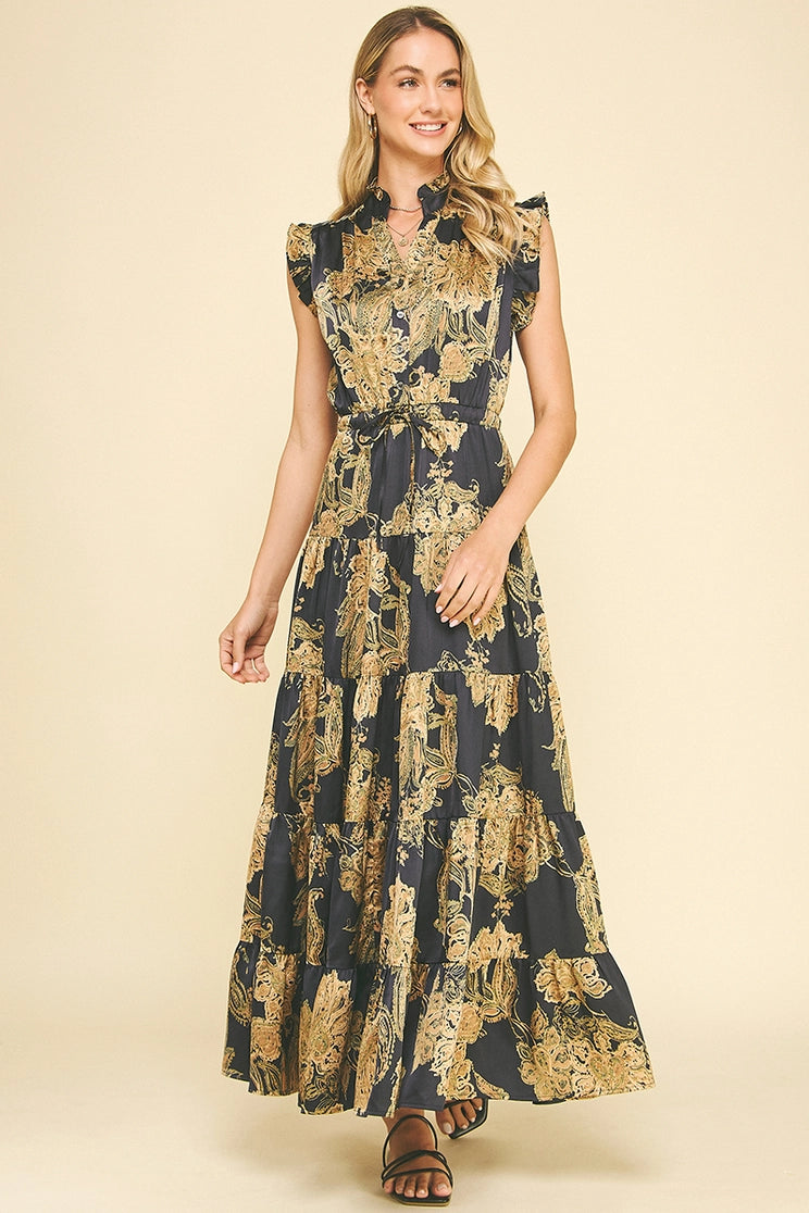 Floral Tiered Maxi Dress
